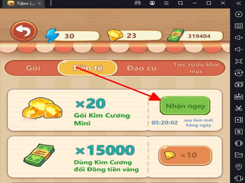 Vô hạn tiền, kim cương Mod Tiệm Lẩu Đường Hạnh Phúc