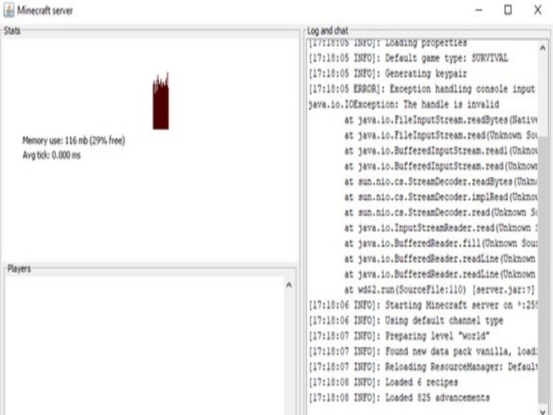 Khởi động server trên Minecraft trên PC